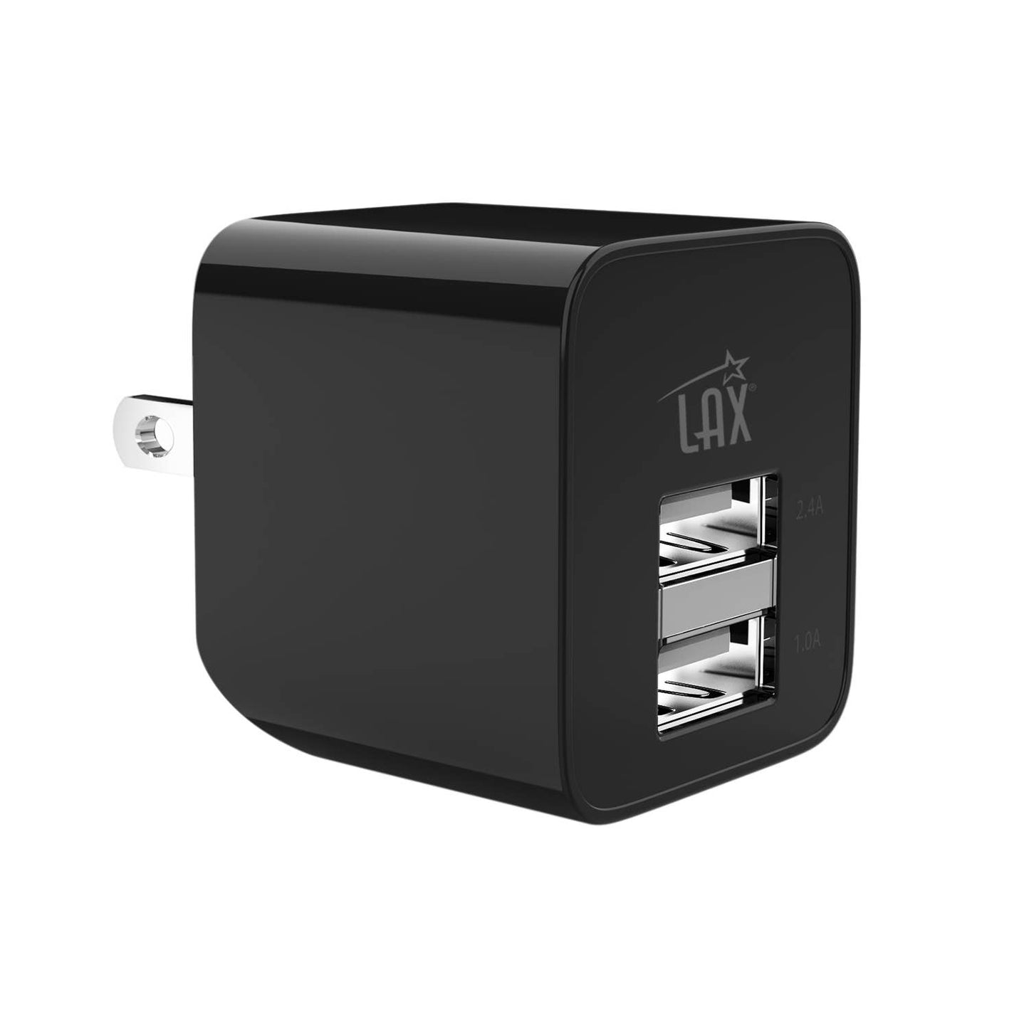 LAX Fast Charging 2 Port USB Wall Charger Retail Pack: Rose Gold