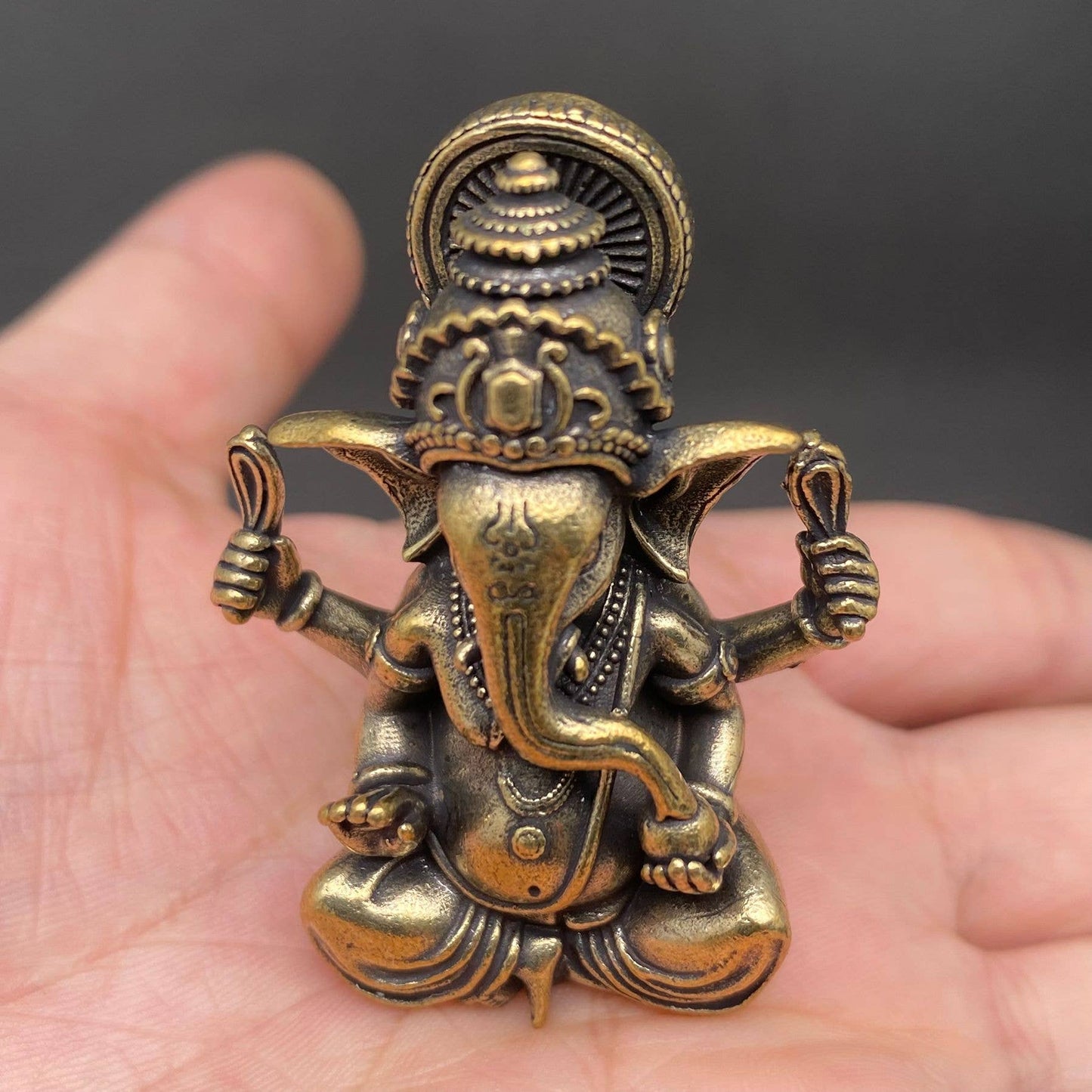 Brass Ganesha Crafts Desktop Ornaments