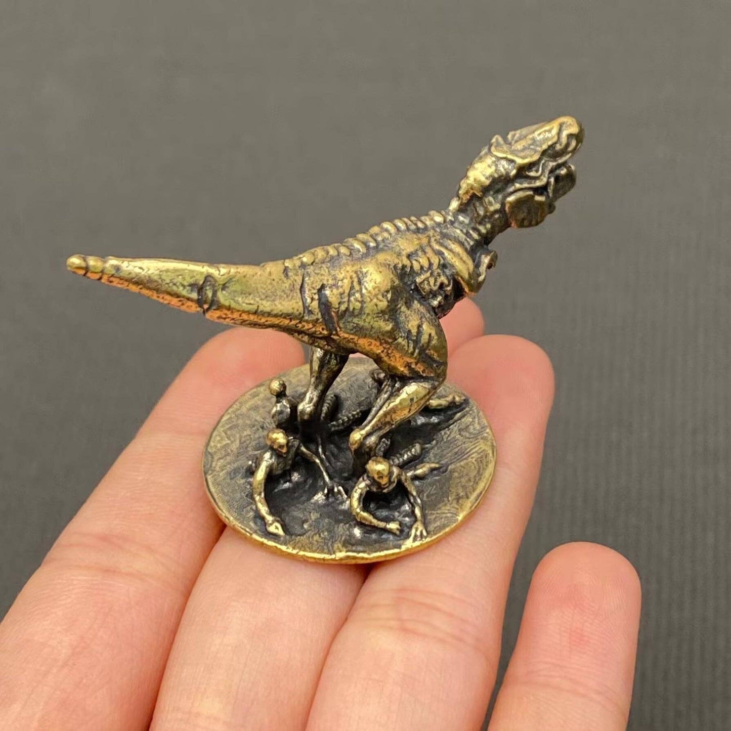 Tyrannosaurus Rex Brass Dinosaur Crafts Desktop Decoration