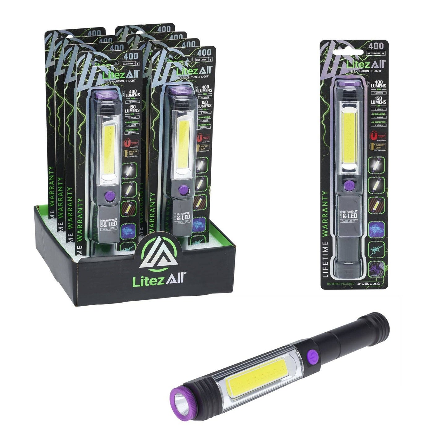 LitezAll Task Light with UV Flashlight