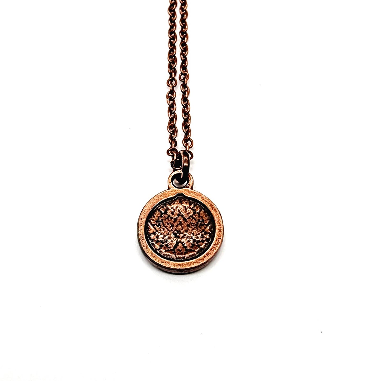 “Inner Bloom” Copper Lotus Pendant Necklace