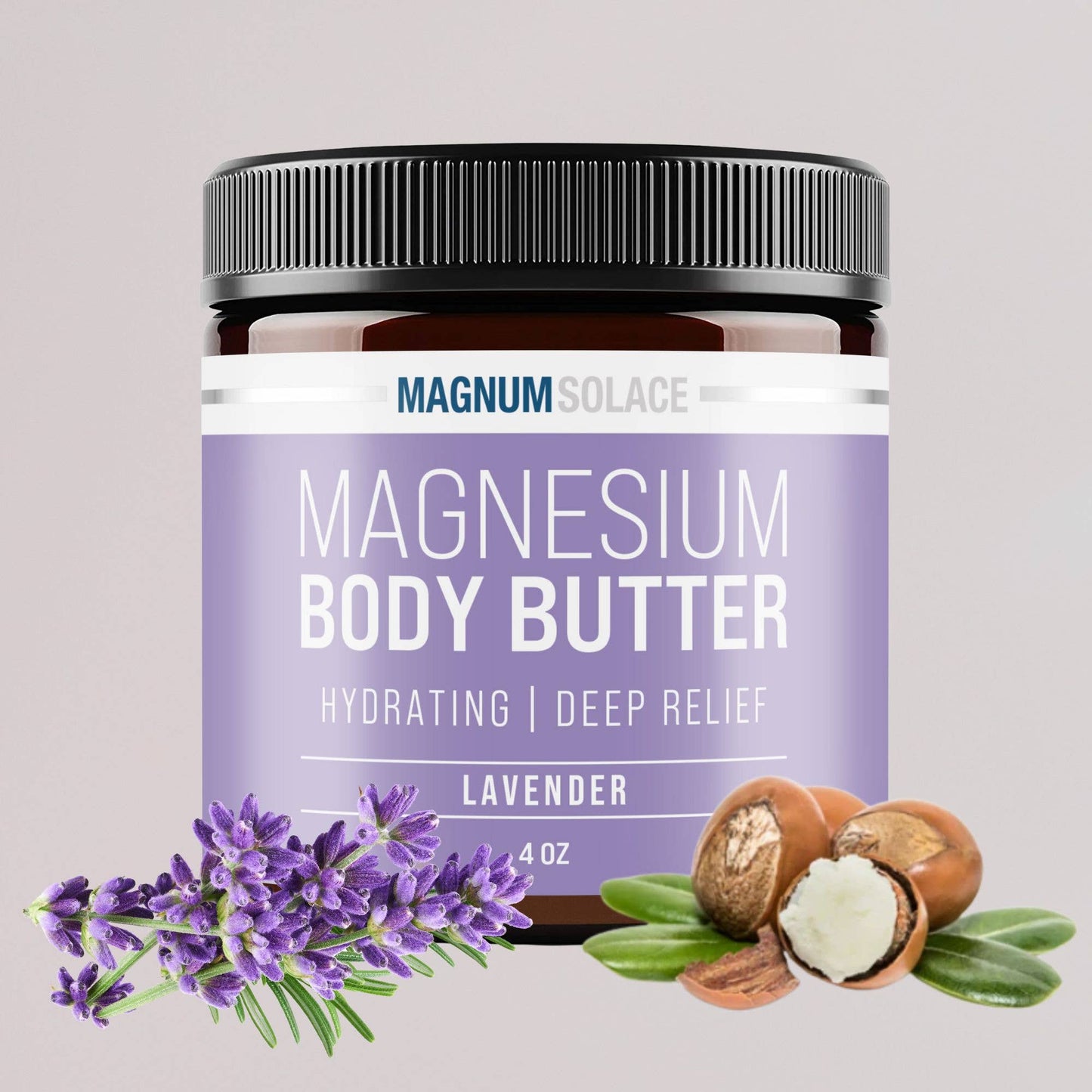 Magnesium Body Butter for Better Sleep - Lavender 5 oz