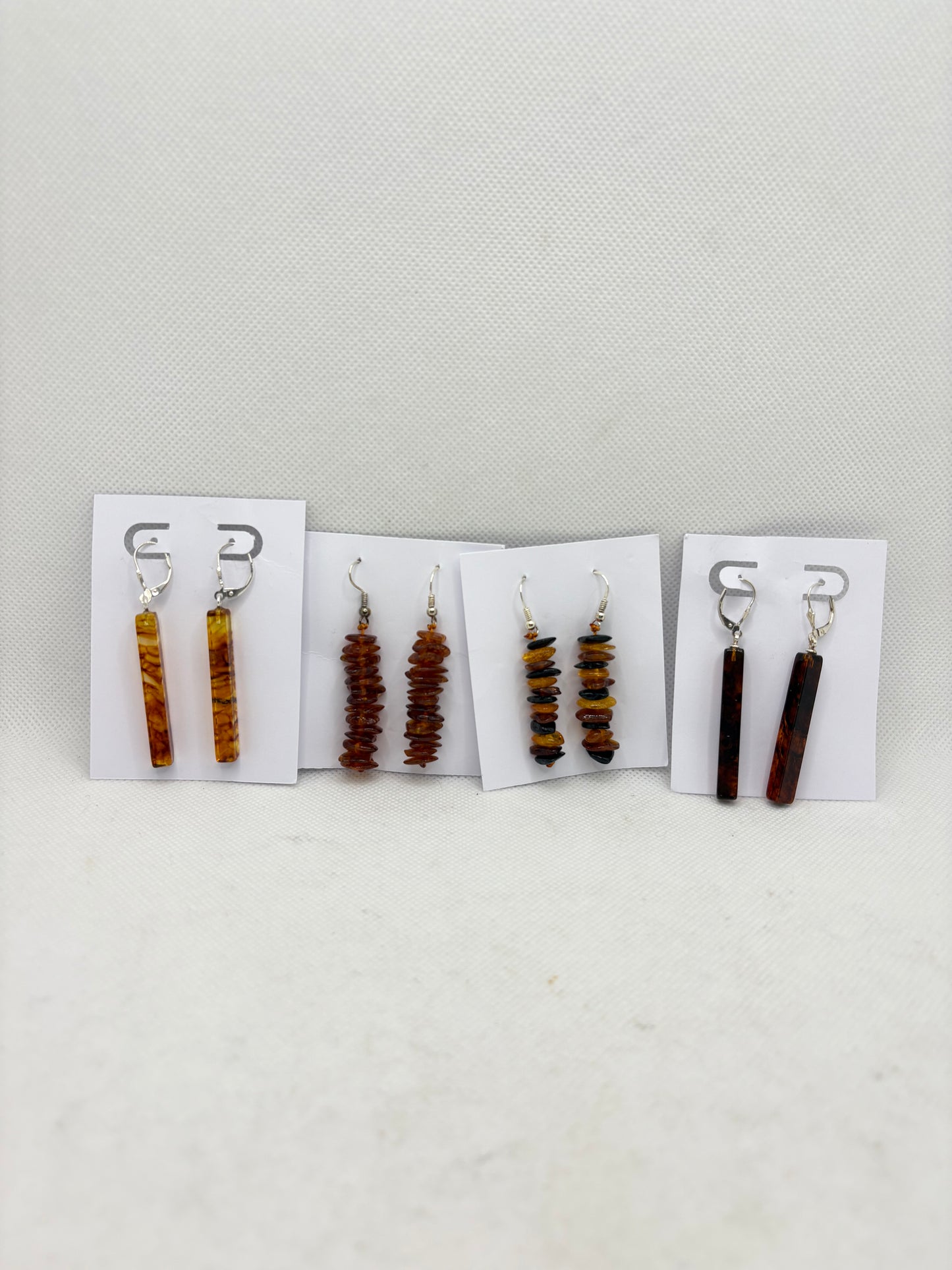 Amber Dangle Earrings Various Styles