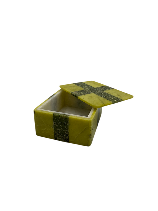Box with Lid Various Stone Medium