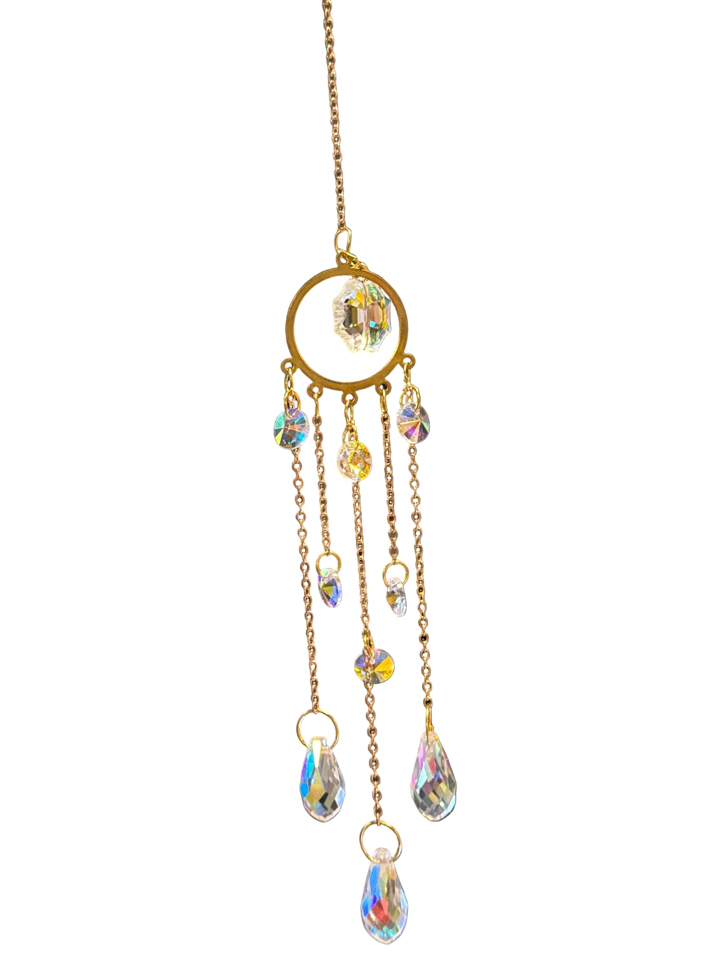 Suncatcher Small with Moon, Crystal, Prism, or Evil Eye