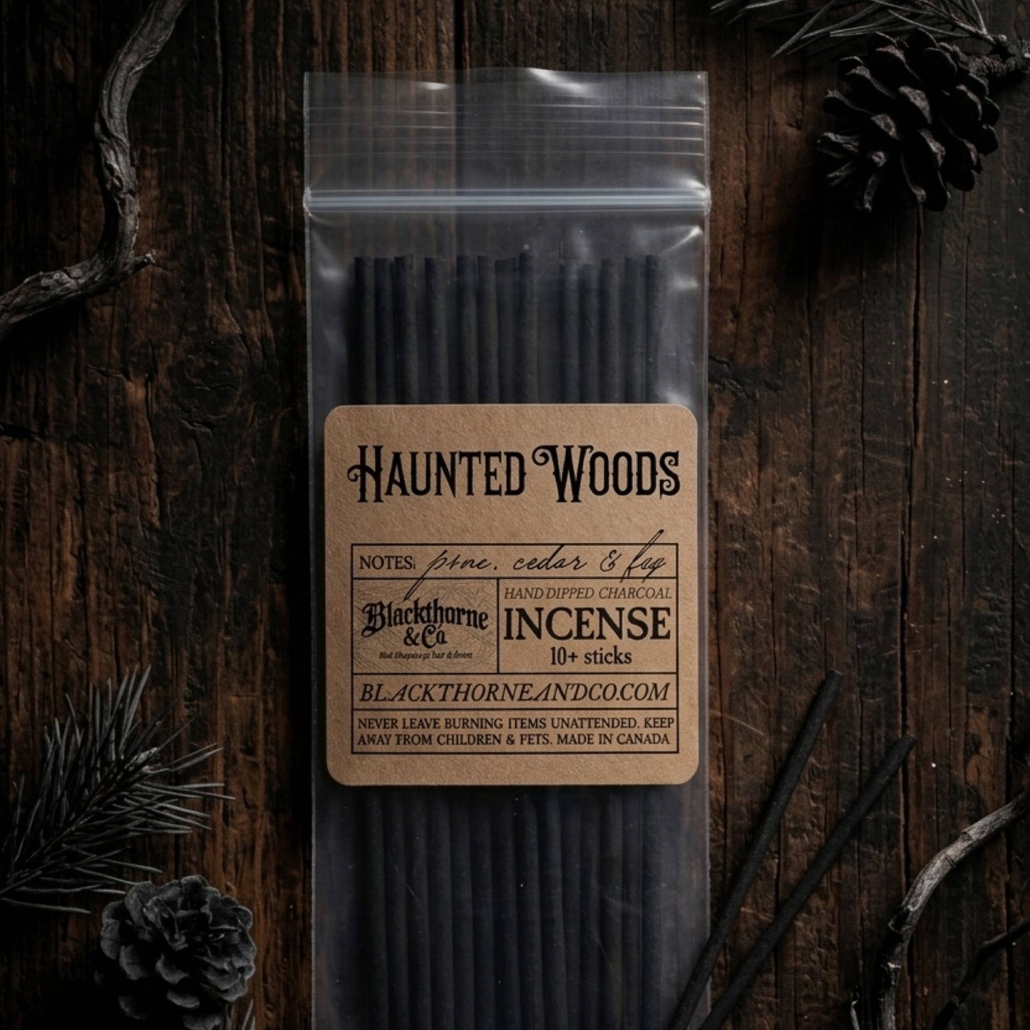 Haunted Woods incense sticks |  vegan gothic ritual incense