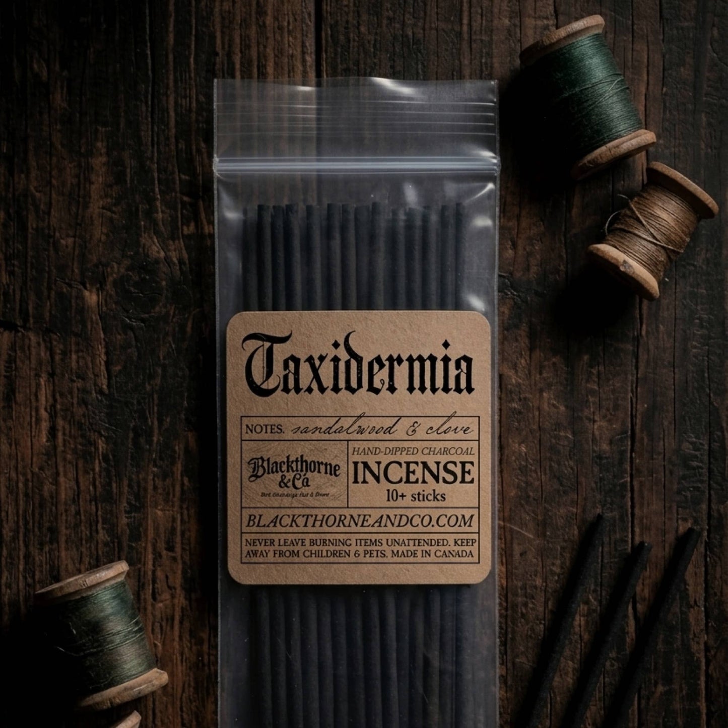 Taxidermia incense sticks |  vegan gothic ritual incense
