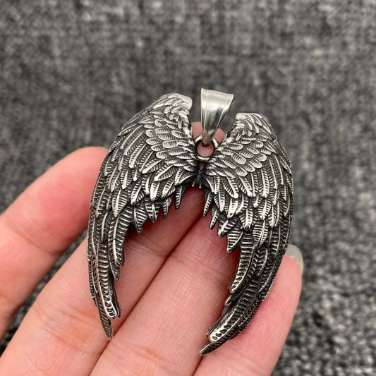 Stainless Steel Angel's Wing Pendant