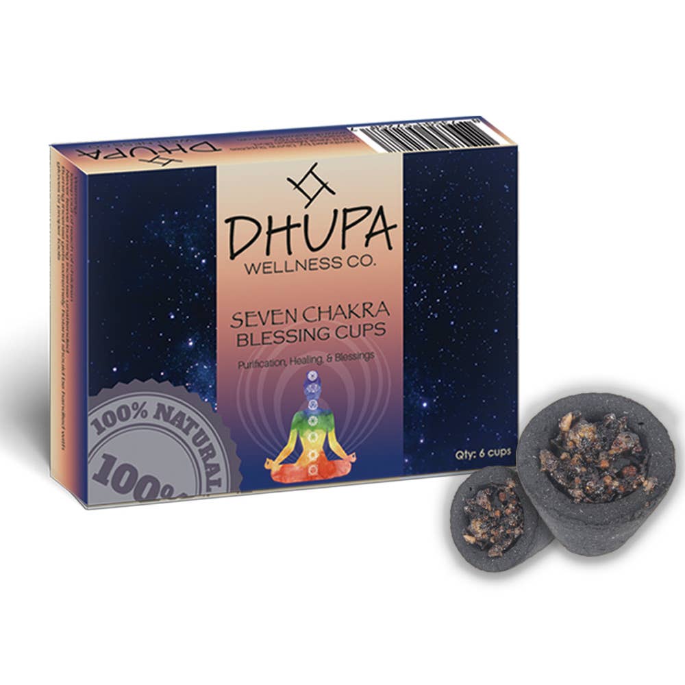 7 Chakras Blessing Cups Box of 6