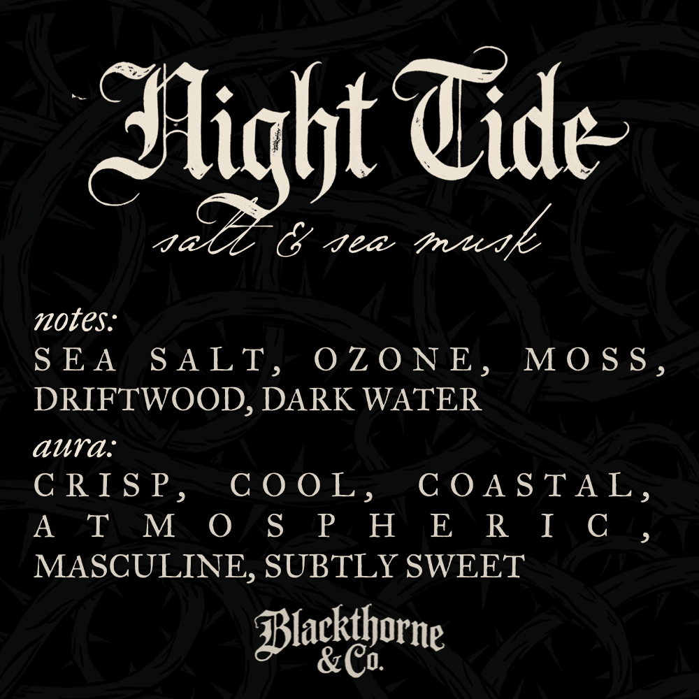 Night Tide incense sticks |  vegan gothic ritual incense