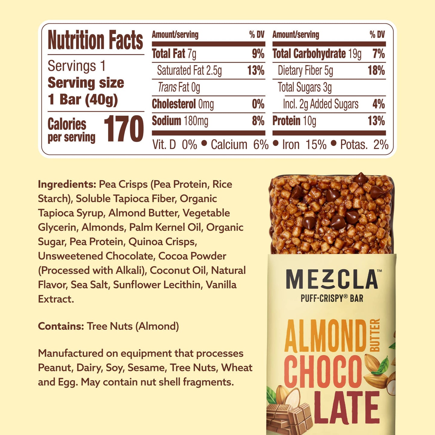 Almond Butter Chocolate Bar