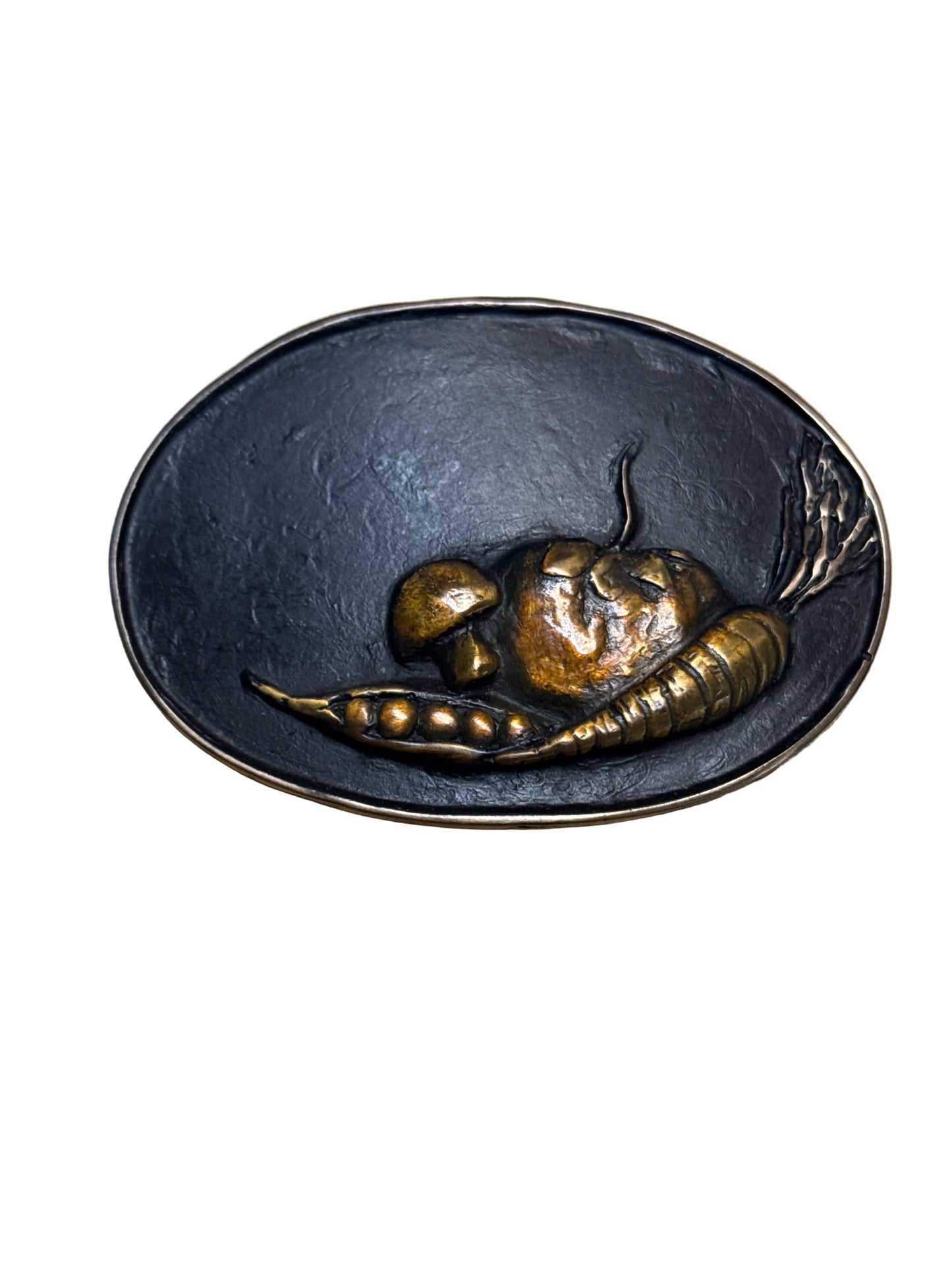 Belt Buckle Waterhorse Bronze by Elaine Hansard