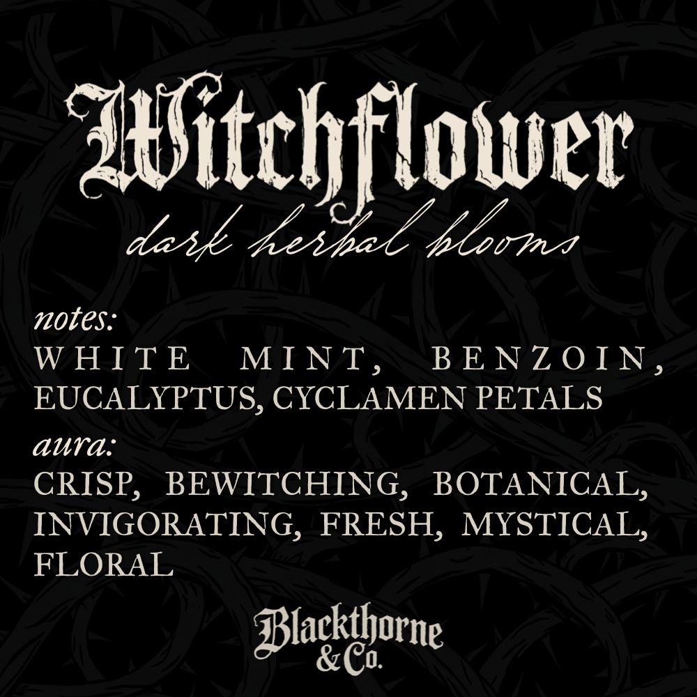 Witchflower incense sticks |  vegan gothic ritual incense