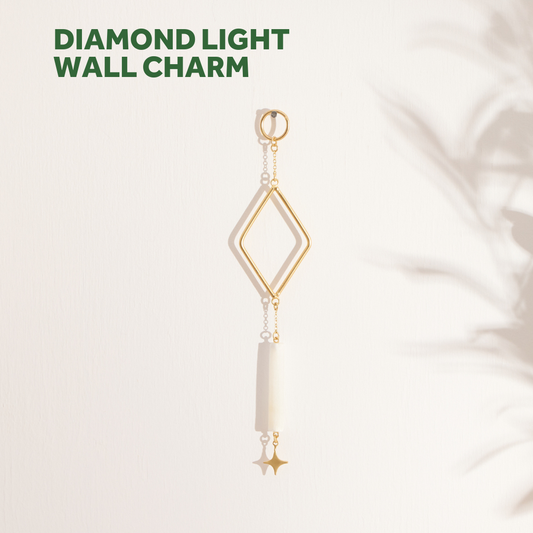 Diamond Light Selenite Crystal Wall Charm