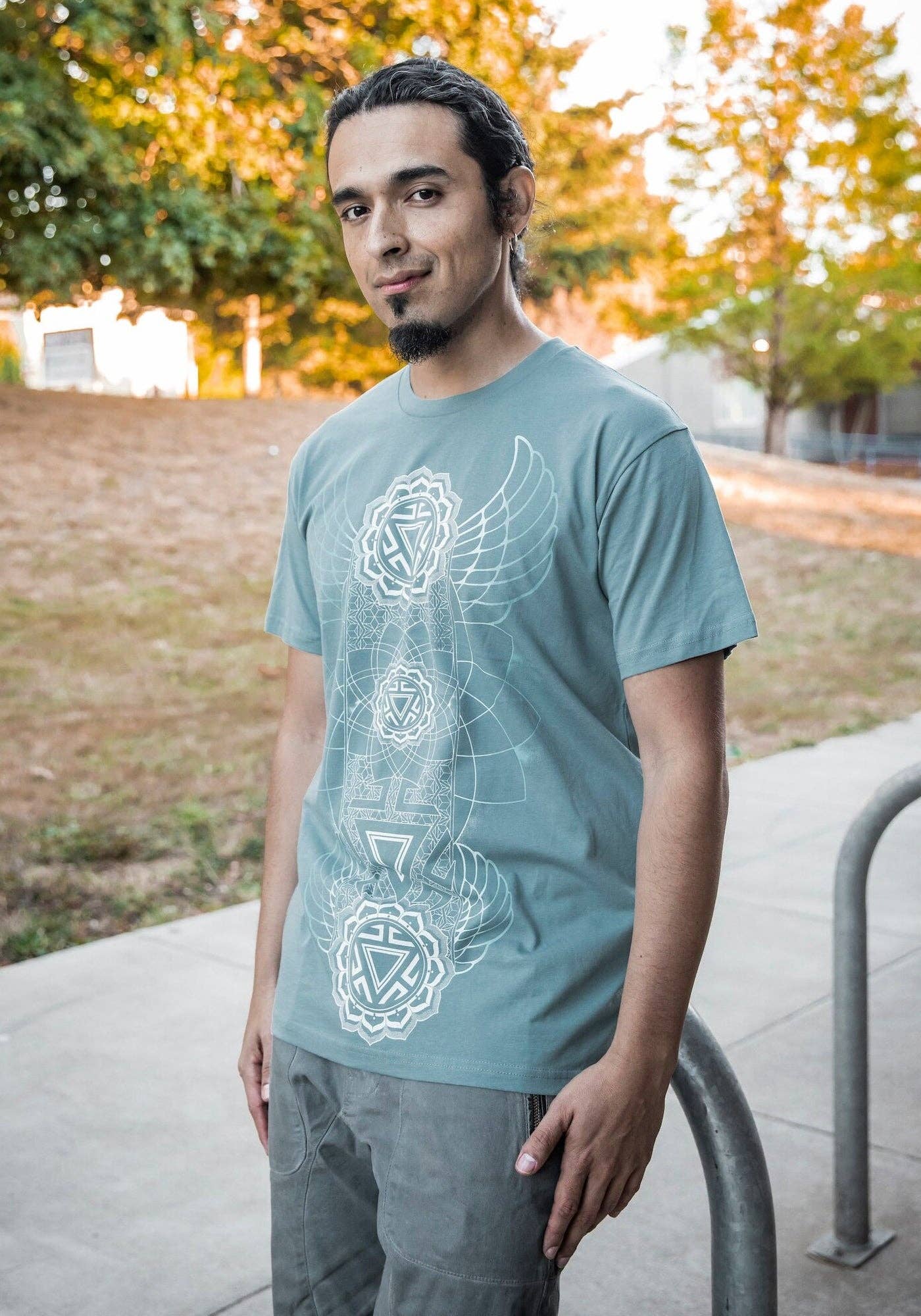 Manipura Chakra Shirt Slate Blue