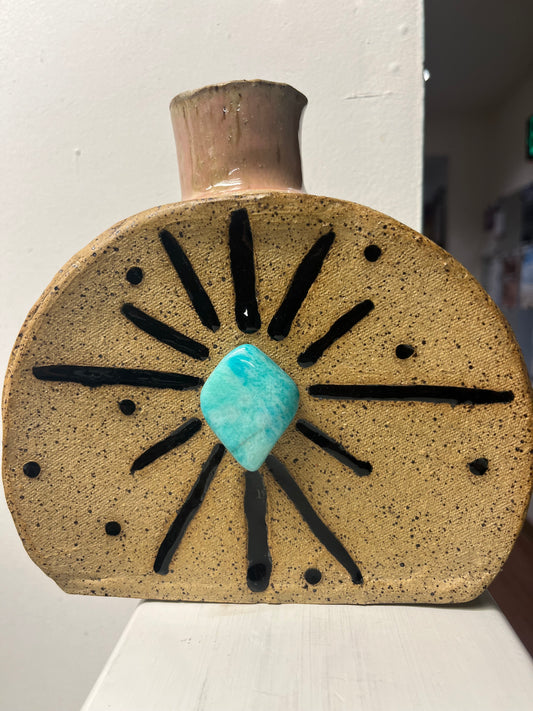 Amazonite Canteen Vase