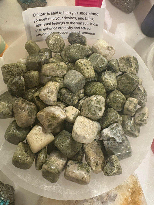 Epidote Tumbled