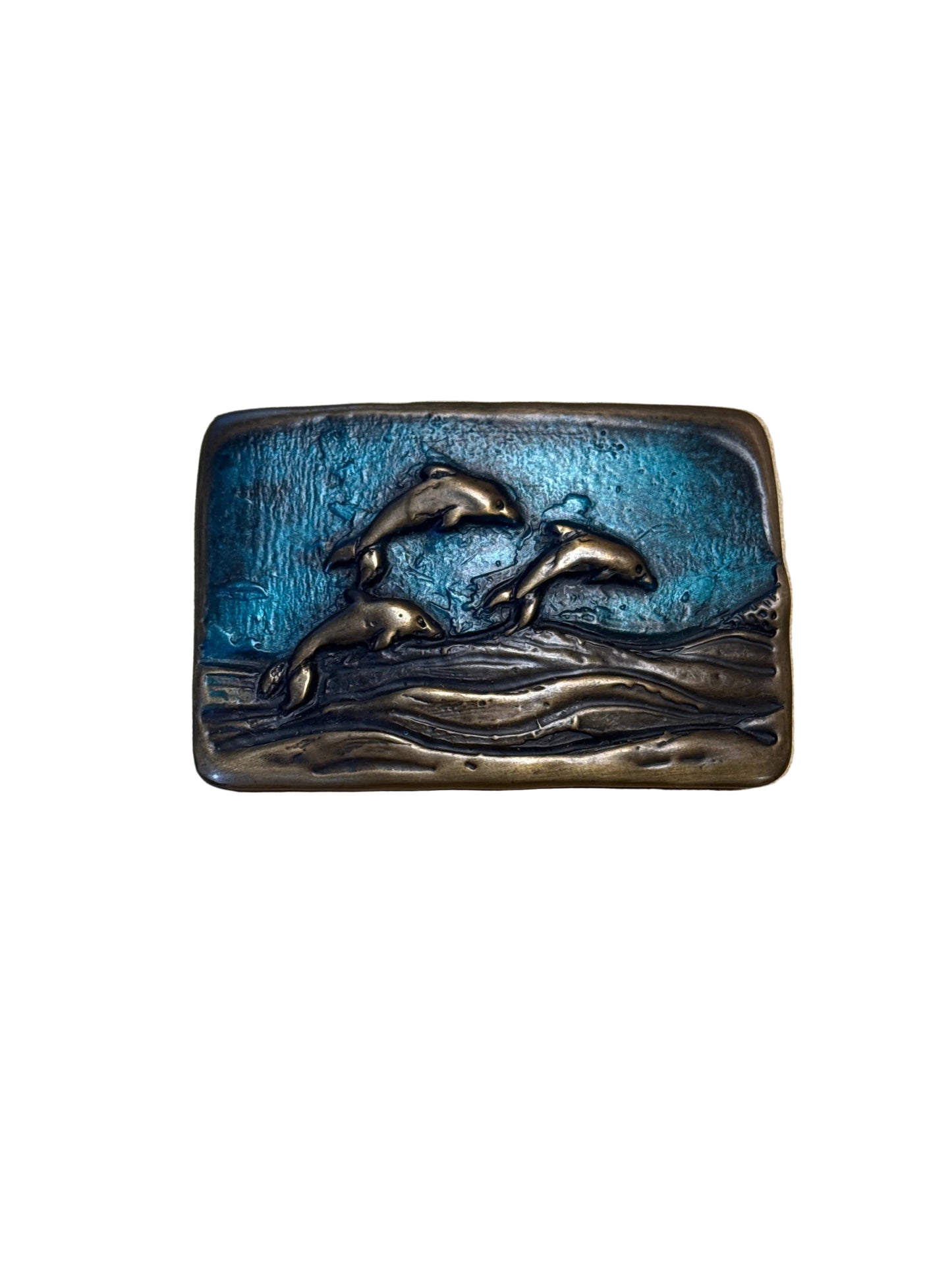 Belt Buckle Waterhorse Bronze by Elaine Hansard
