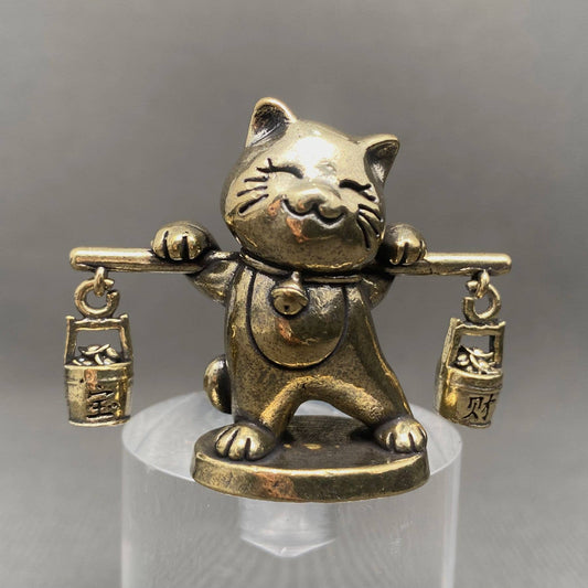 Brass Treasure Cat Crafts Decoration Desktop Ornaments
