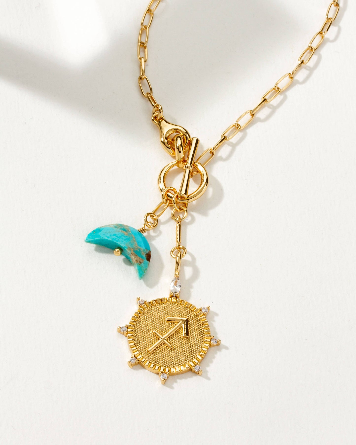 Sagittarius Lunar Front Toggle Zodiac Neck