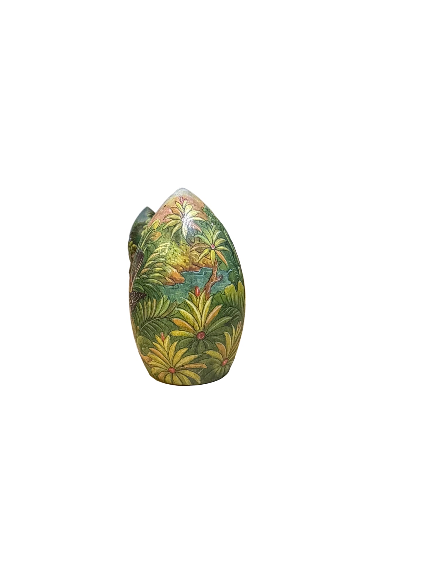Painted Egg Wood Small