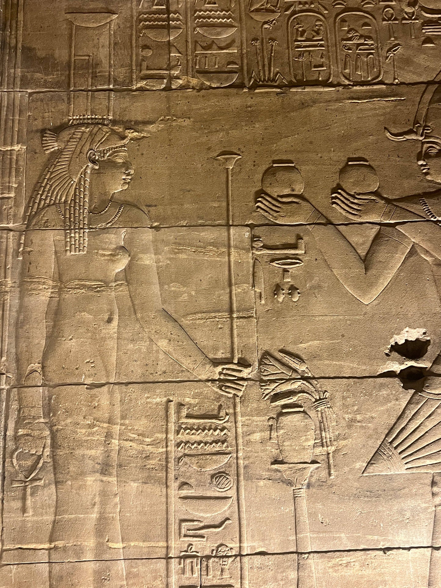 Isis Standing White Alabaster