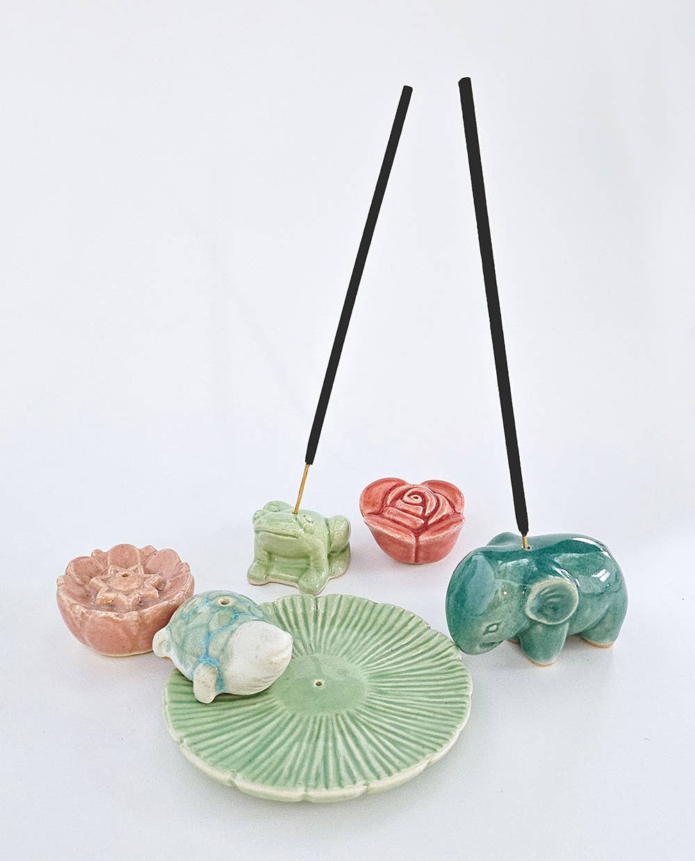 Ceramic Incense Holder Elephant