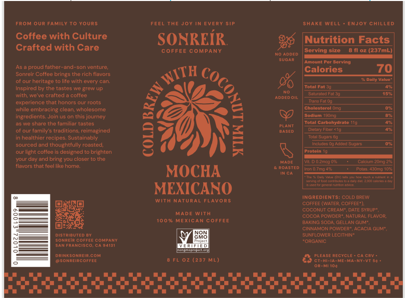 Mocha Mexicano – Coconut Milk Cold Brew Latte 8oz