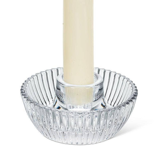 Ribbed Round Taper Holder-3.25"D