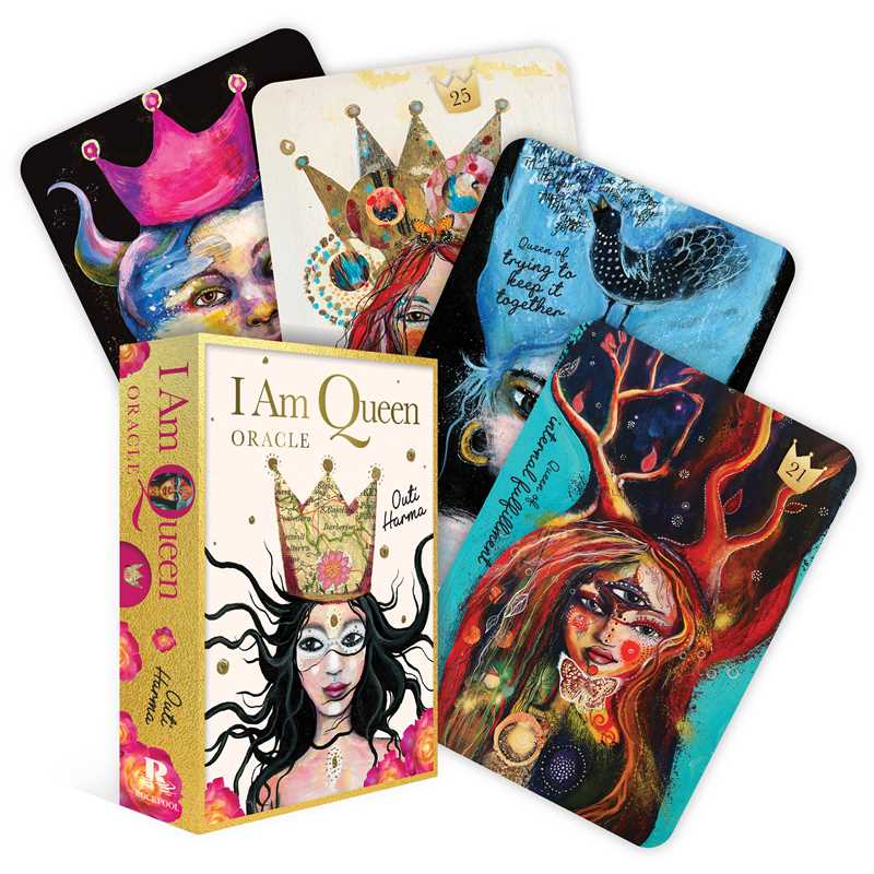 I Am Queen Oracle by Outi Harma: Flashcards; 128 pages / English