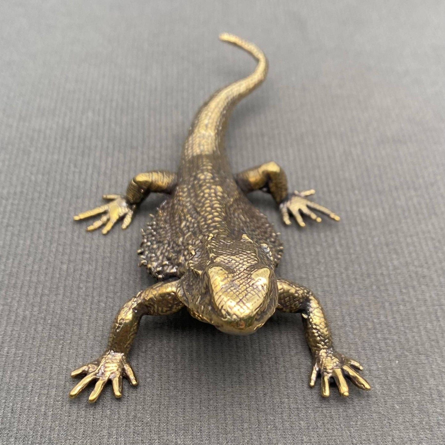 Brass Big Size Lizard Crafts Desktop Ornaments Decoration