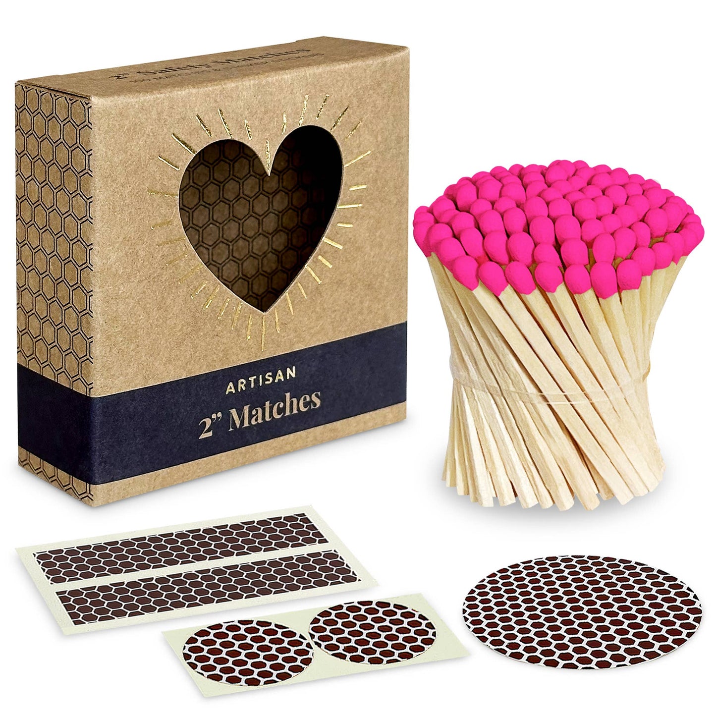 2" Refill Matches - Colors of Your Choice + Striker Stickers