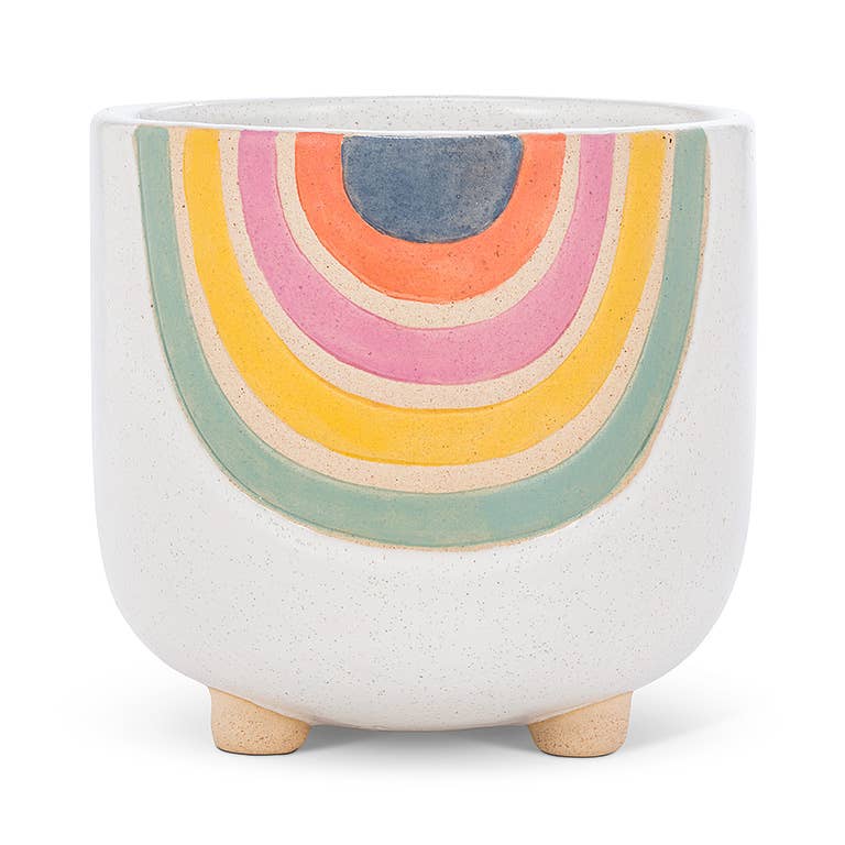 Rainbow Planter with Legs 5" H