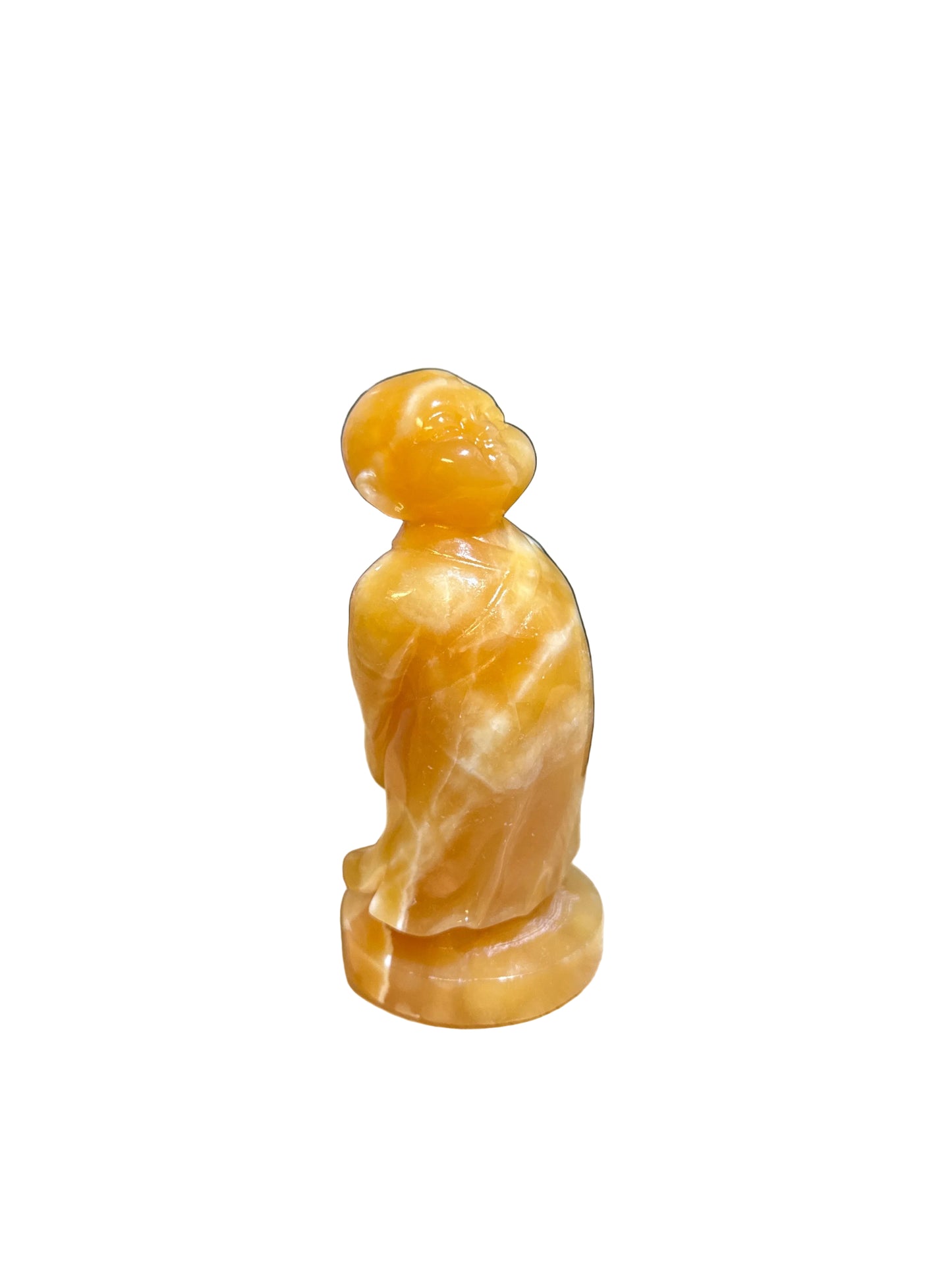Orange Calcite Buddha