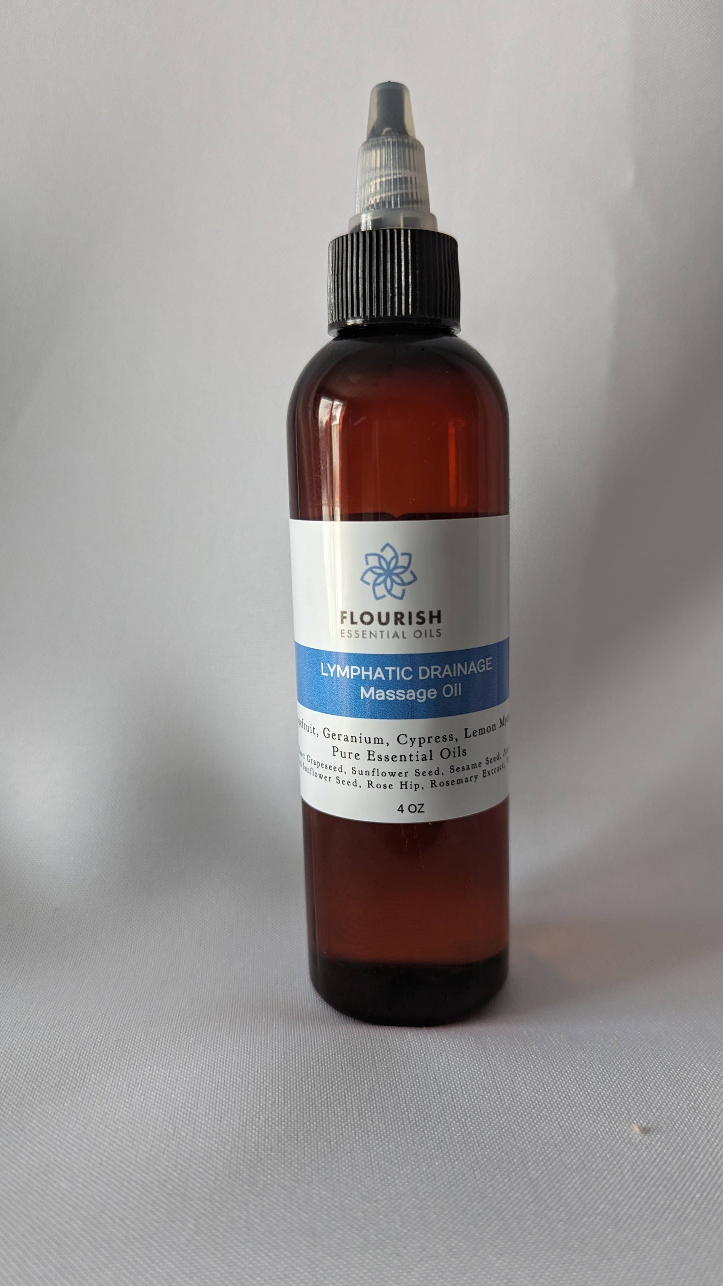 Lymphatic Drainage Massage Oil 4 oz