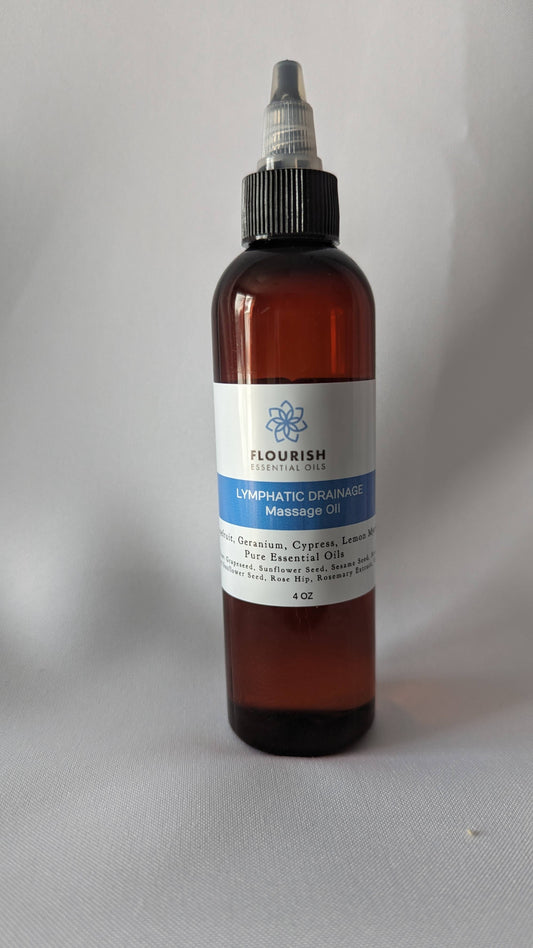 Lymphatic Drainage Massage Oil 4 oz
