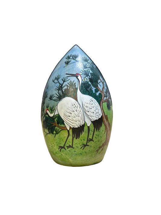 Painted Egg Wood Small