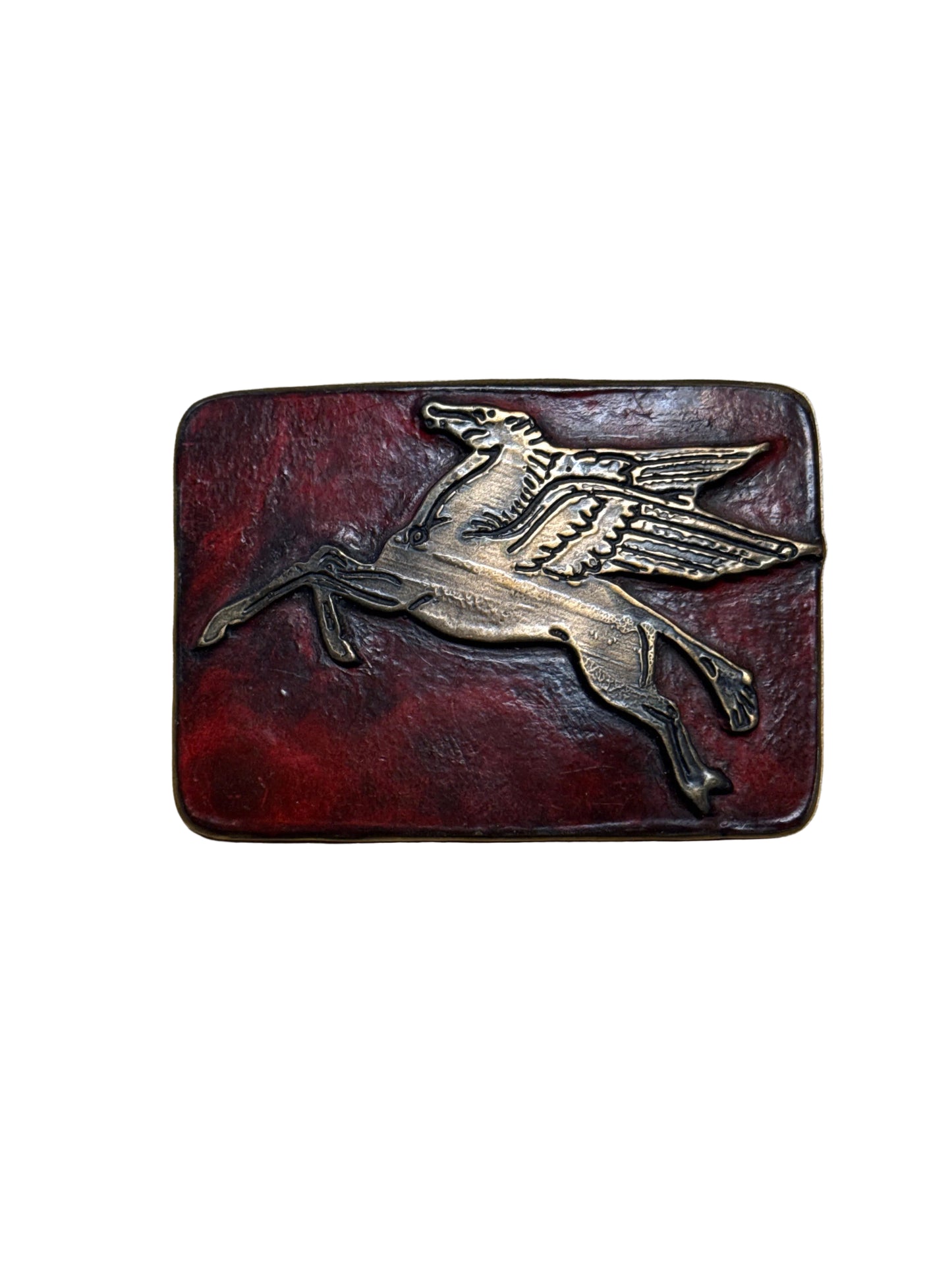Belt Buckle Waterhorse Bronze by Elaine Hansard