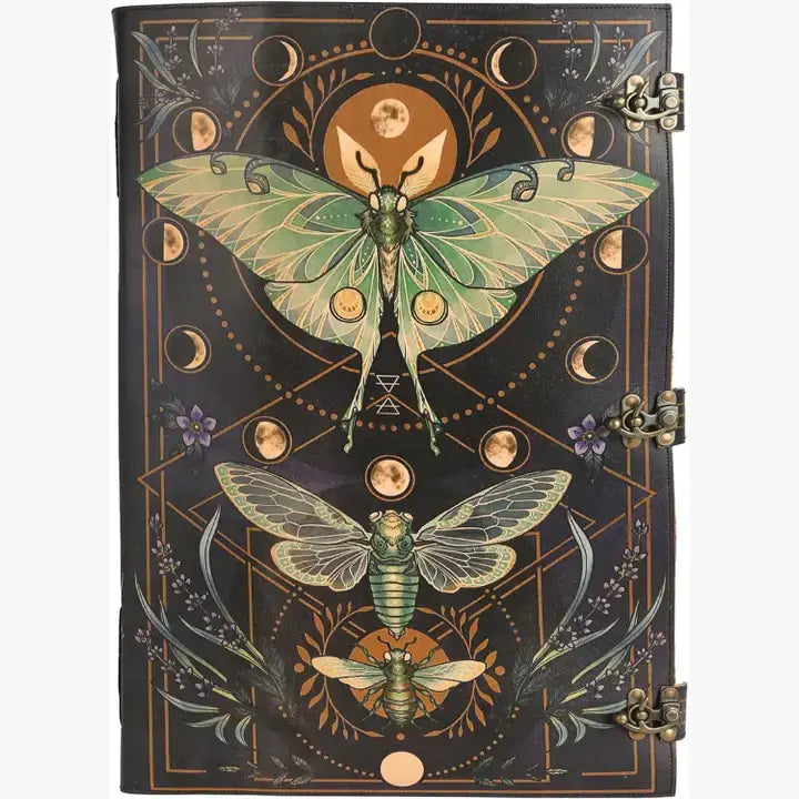 Book of Spell LeatherBound Huge Journal Grimoire Print Diary