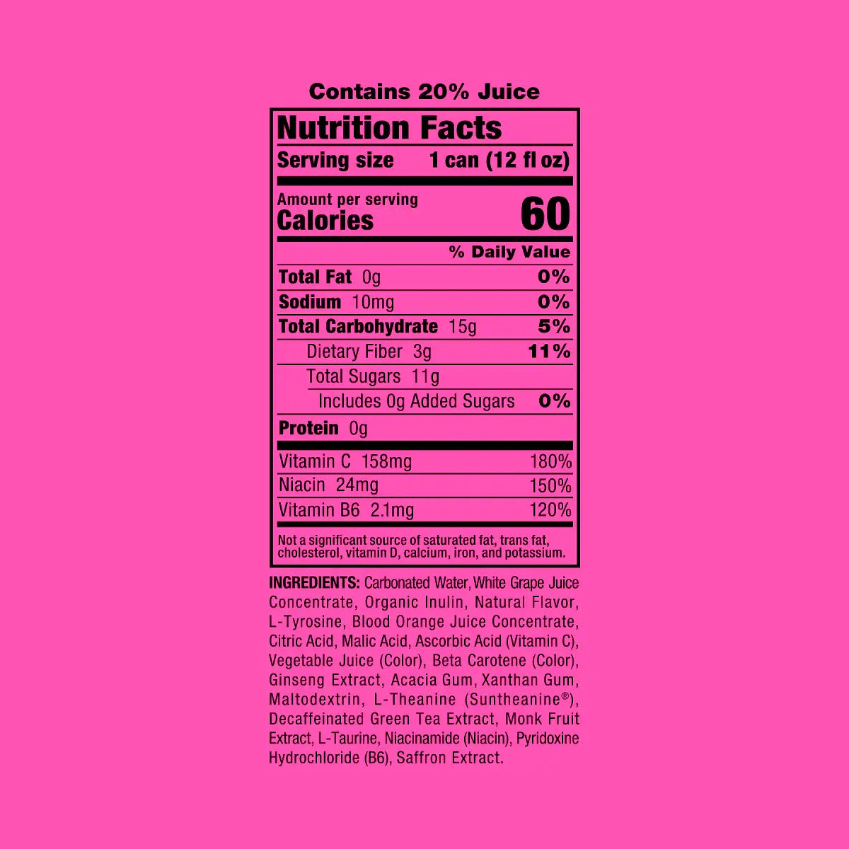 Happy Thoughts Drink- Various Flavors