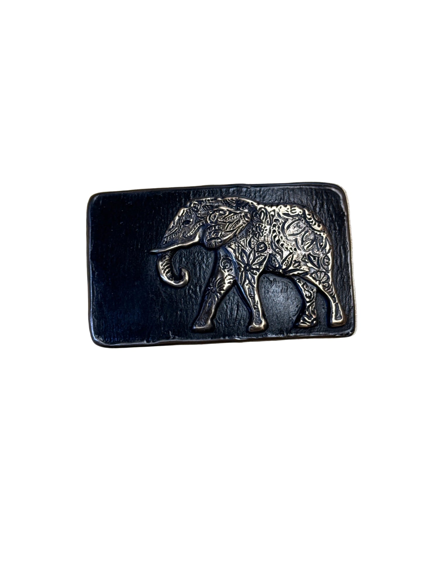 Belt Buckle Waterhorse Bronze by Elaine Hansard