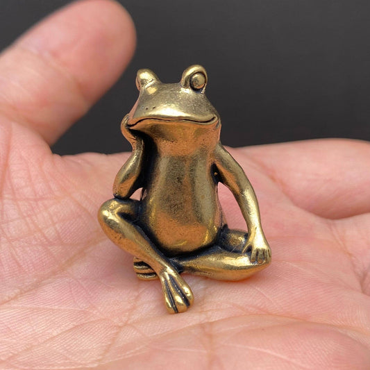 Brass Frog Crafts Desktop Ornaments Decoration