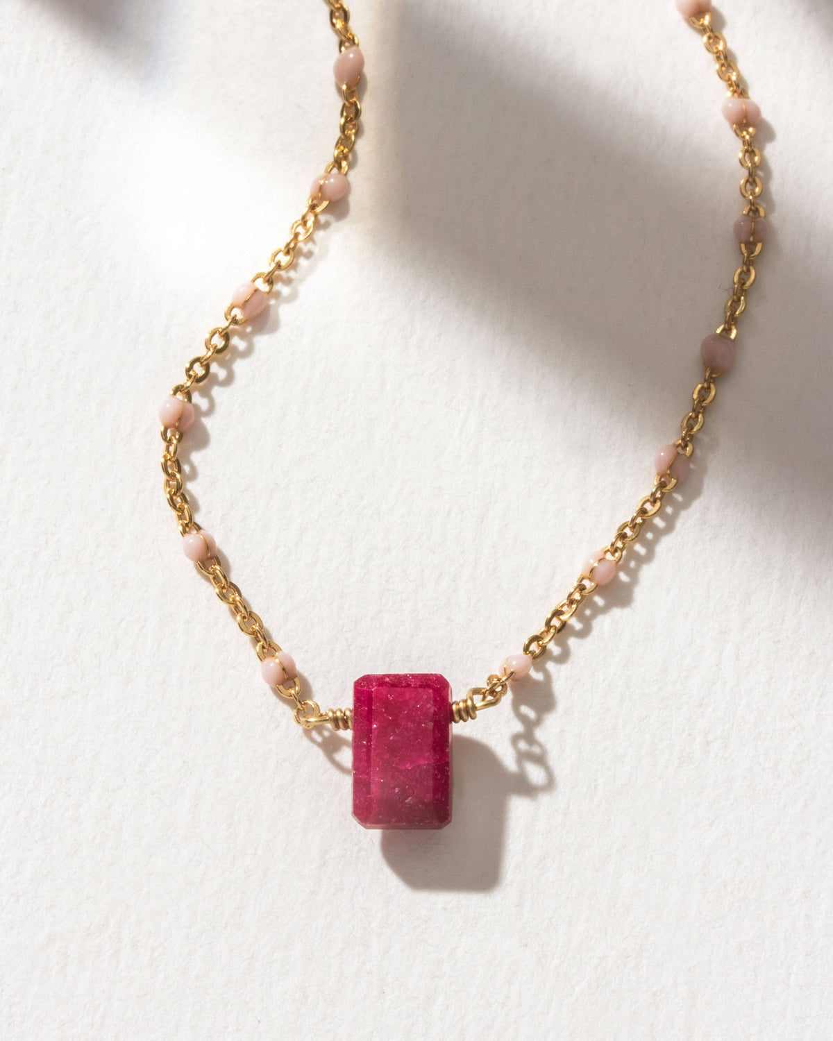 Prism Gems Birthstone Necklace - July