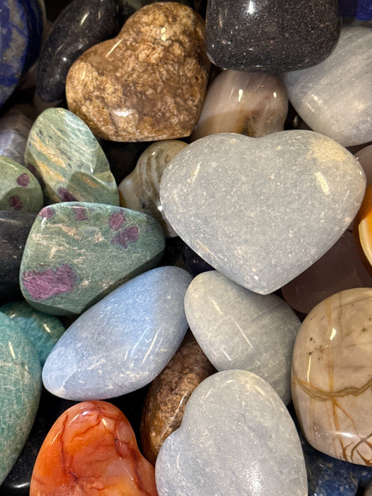 Heart 1.5” Small Various Stones