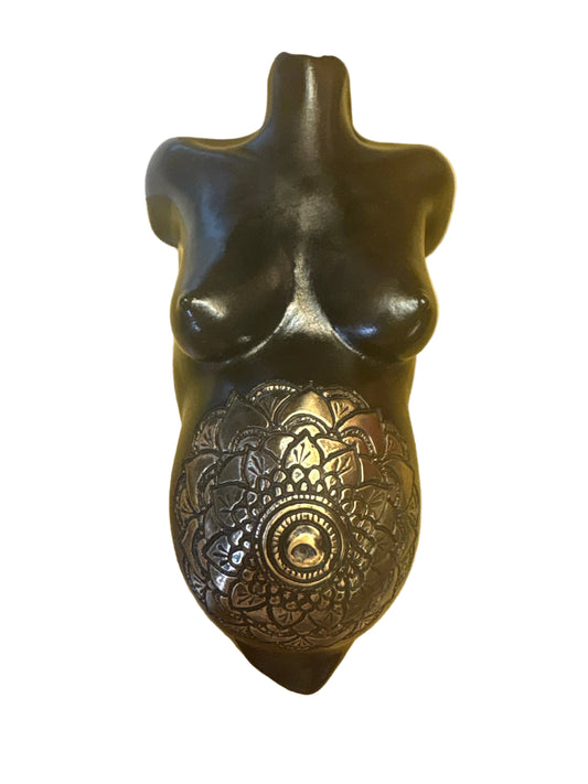 Pregnancy Bust Bronze Sculpture