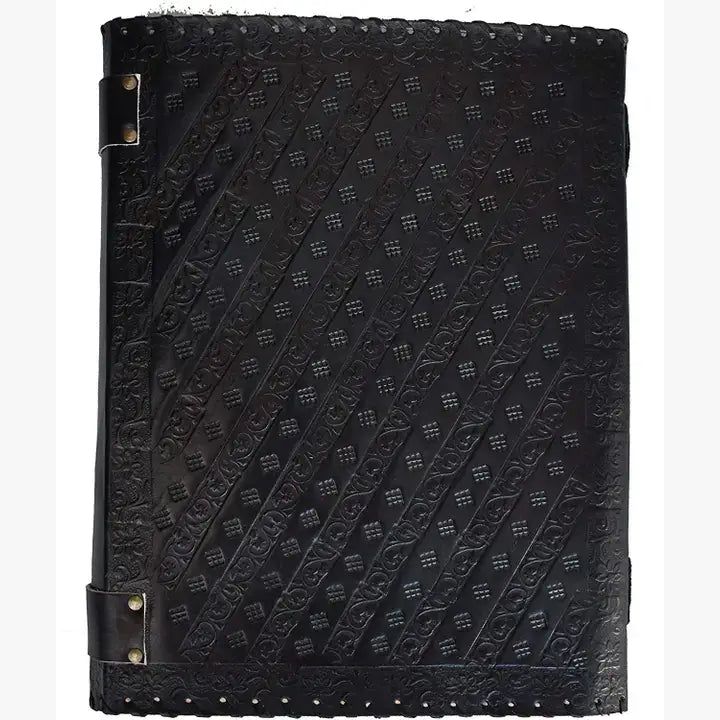 Tuzech Handmade Vintage Seven Chakra Stone Embossed Diary