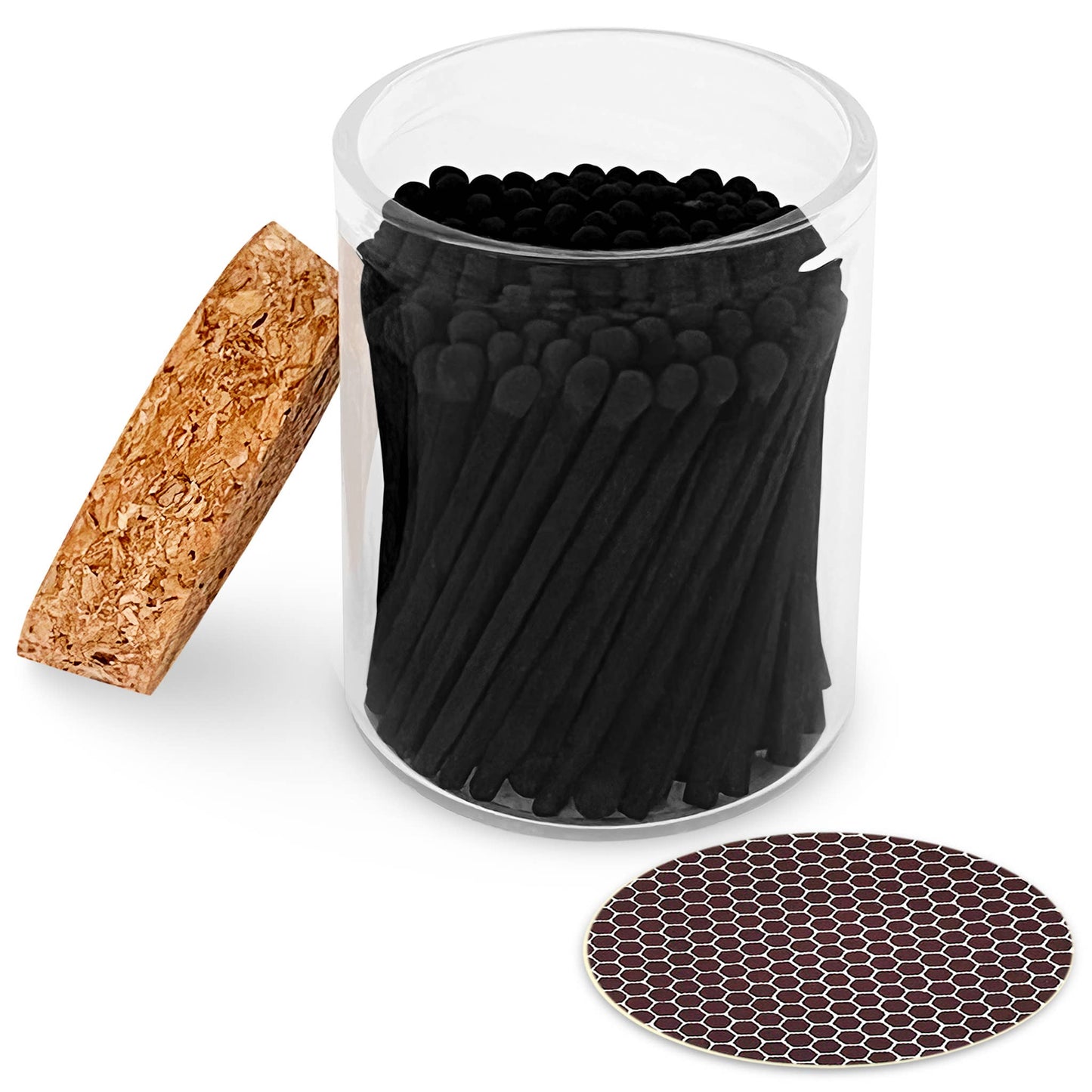 2" Matches in Cork Top Jar - Colors of Your Choice