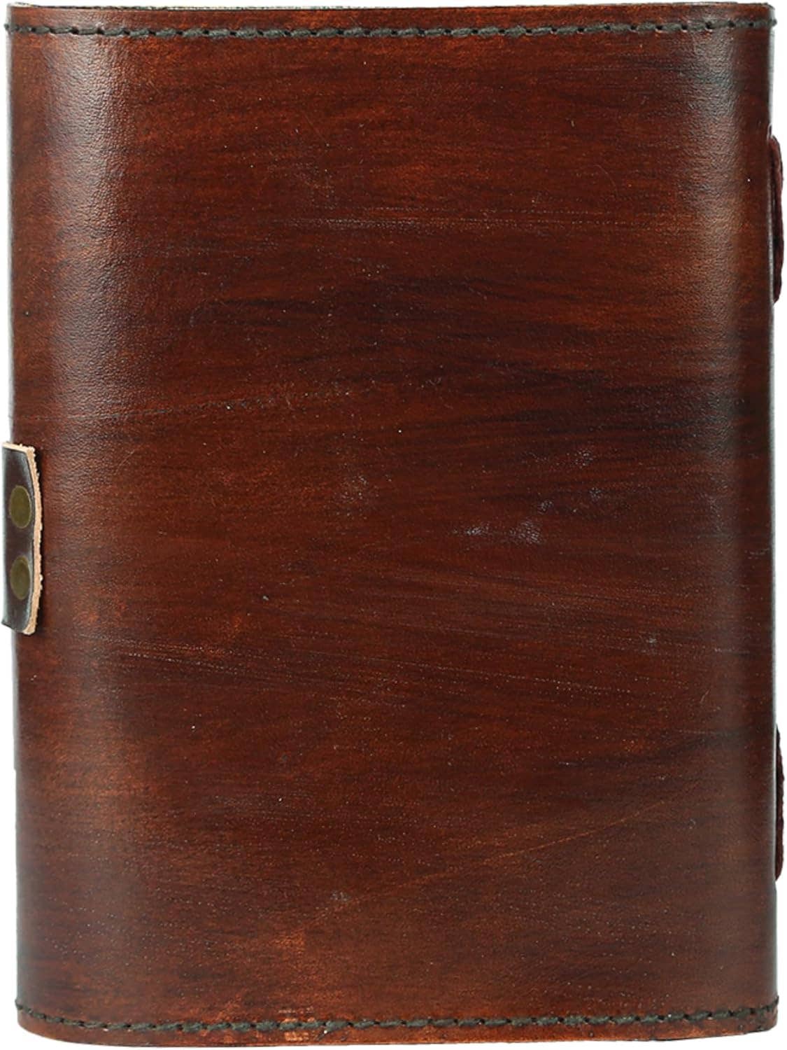 Leather Bound Grimoire Journal Deckle Edge Witch Diary