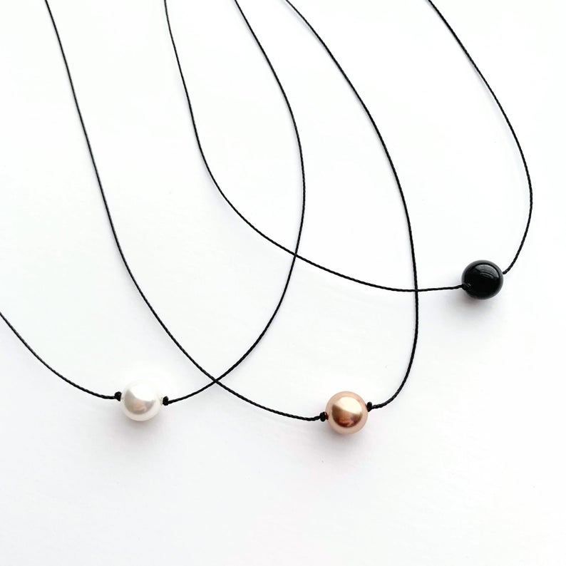 Single Celestial Crystal Pearl Necklace