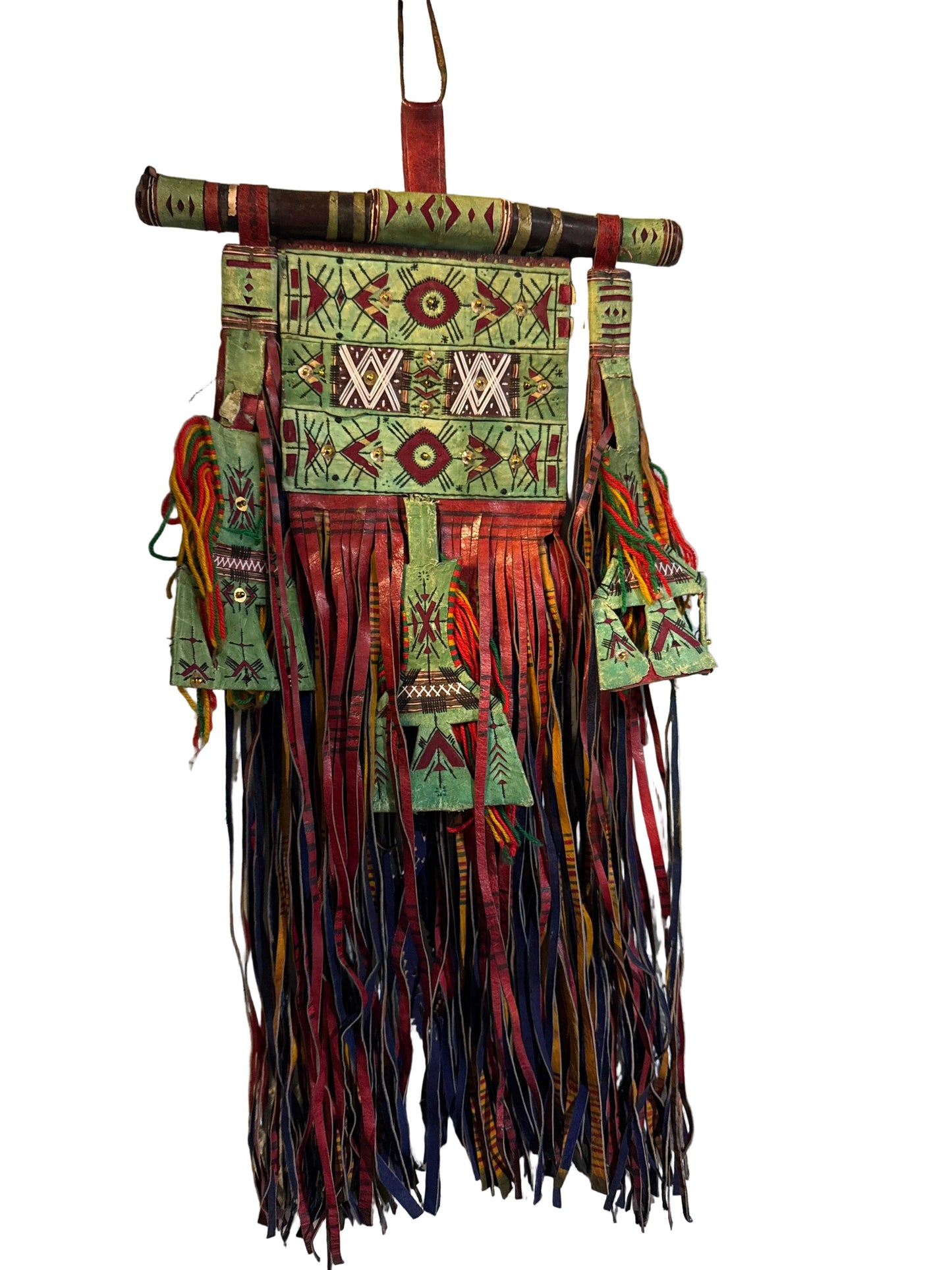 Tuareg Handcrafted Ornate Leather Wall Hanging Large